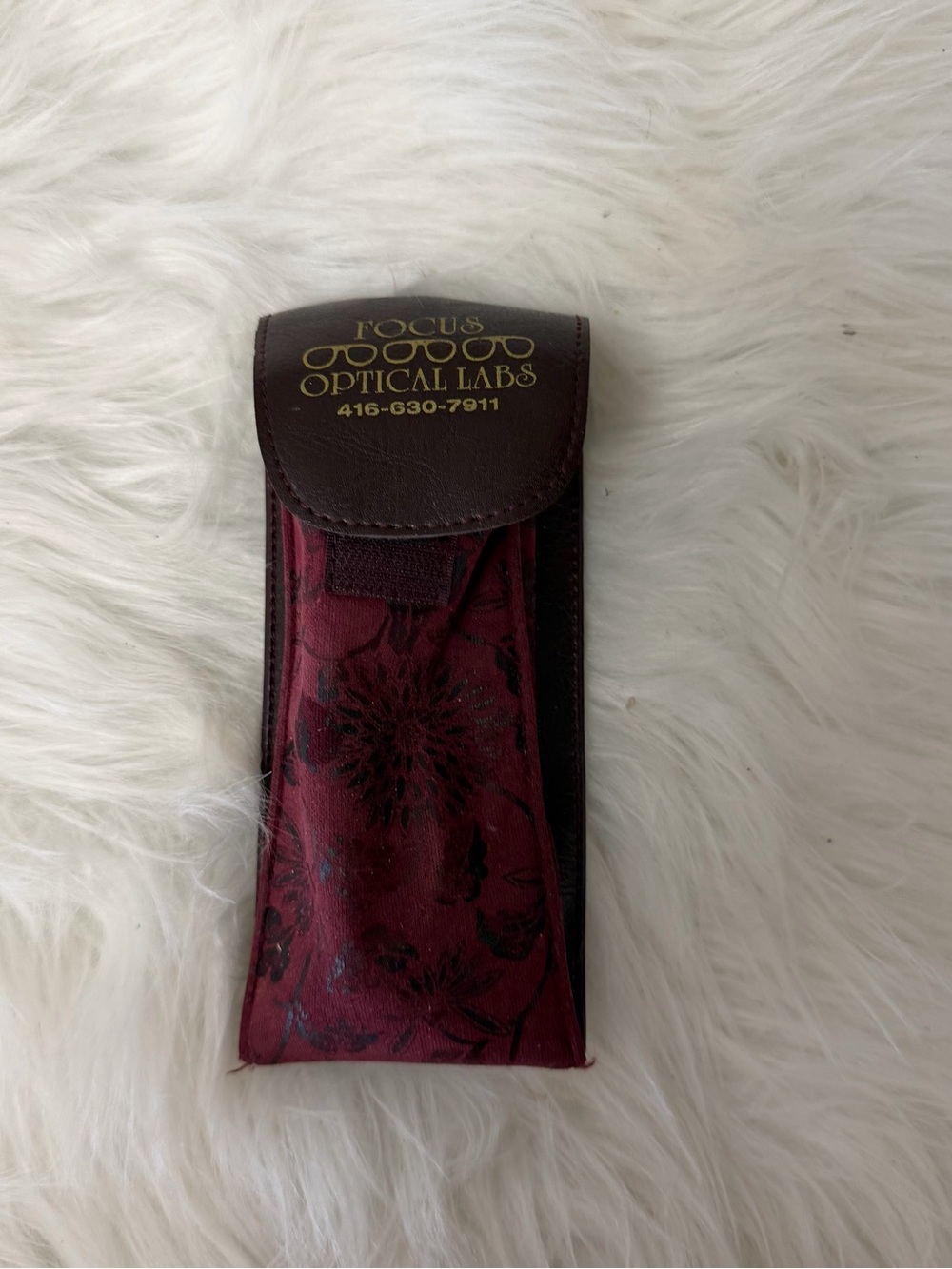 Burgundy Floral Eyeglass
